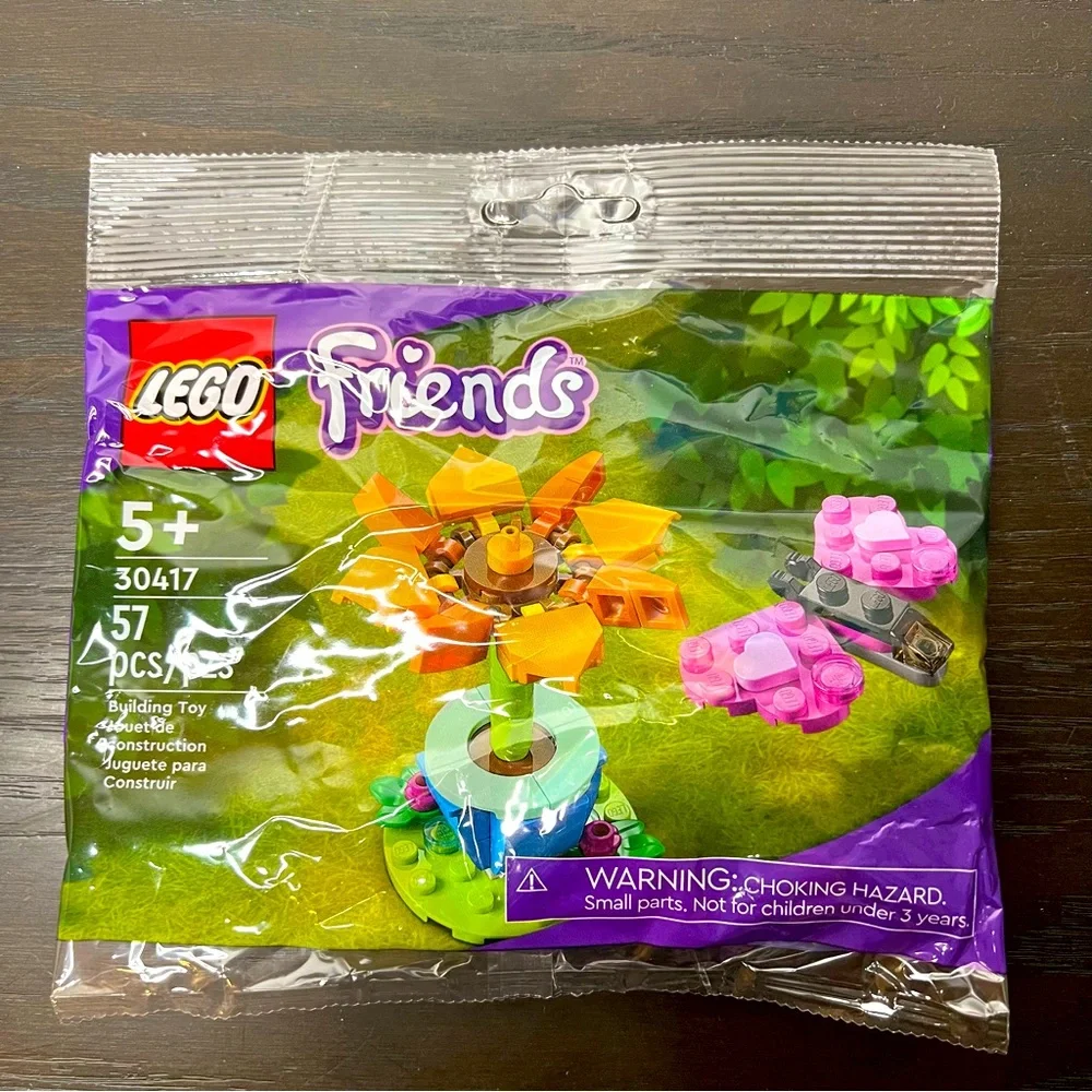 LEGO (RETIRED SET)Friends Garden Flower and Butterfly (30417), 57 Pieces, NIB